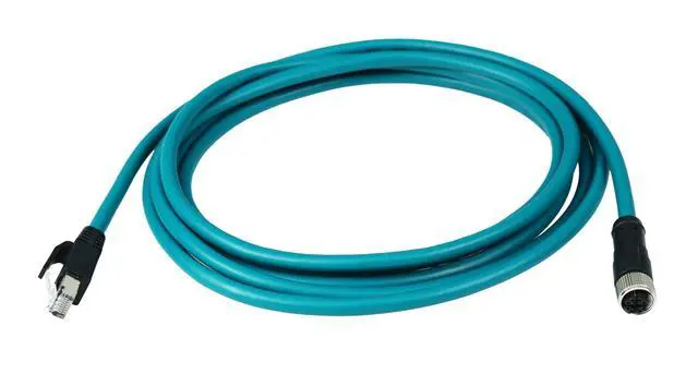 Alt view image 5 of 5 - Solnique M12 X-Code 8 Pin Industrial Ethernet Cable, IP67 Waterproof Shielded Sensor Cable, Male to Female High-Flex Aviation Connector for Cognex Camera, PLC, Automation System