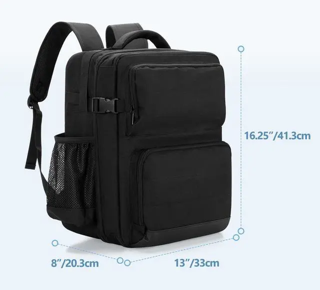 Alt view image 5 of 5 - LUXJA Projector Backpack with 15.6 Inch Laptop Sleeve, Projector Bag with 2 Large Compartments (Compatible with Most Major Projectors), Black