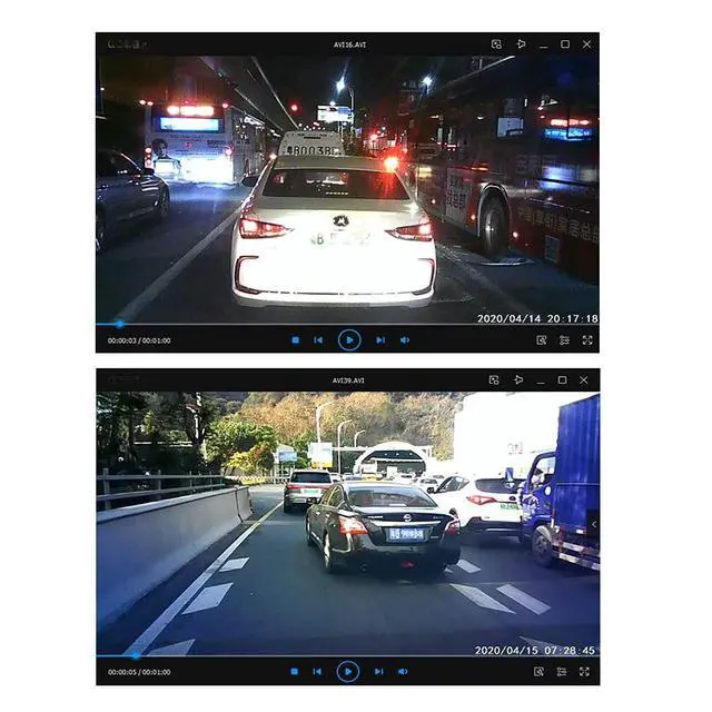 Alt view image 3 of 4 - Black Rear Dash Cam Night Vision Dash Camera 126GB with Wifi Mini Dash Camera for Cars Fhd 1080p Wide View Rear Camera 160