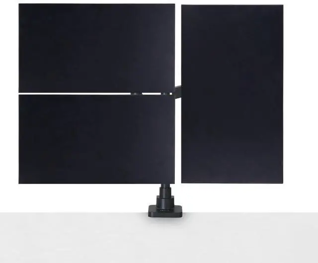 Main image of Hexcal Multi-Monitor Mount System for Dual, Triple, or Quadra Setups, Supports up to 49" Ultrawide & Curved Screens, 44lbs Capacity per Arm, Gas Spring Adjustable VESA Desk Mount (Triple Monitor)