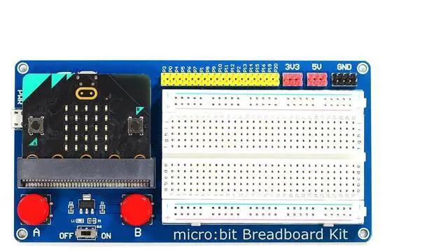 Main image of BBC Micro:bit Breadboard Kit Multipurpose Programmable Breadboard Kit for Microbit & Microbit v2