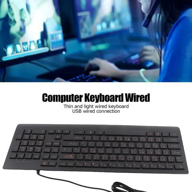 Alt view image 2 of 5 - FOSA Chinese Keyboard, China Keyboard, Traditional Chinese Character Keyboard,USB Wired Keyboard, 108 Keys