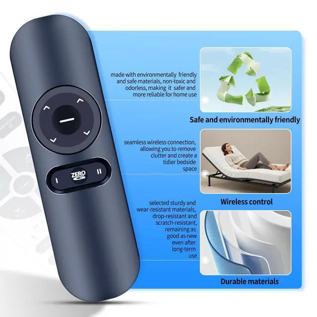 Alt view image 3 of 5 - RYQIF Replacement Remote Control for OKIN Tempur-Pedic Sealy Ease Ergofor Ergomotion Pure Gold Series