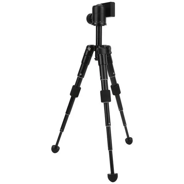 Alt view image 3 of 5 - Compact Travel Tripod for Cameras - Lightweight Aluminum Extendable Tripod with Adjustable Legs, for Photography, Video, and Mirrorless Cameras Use