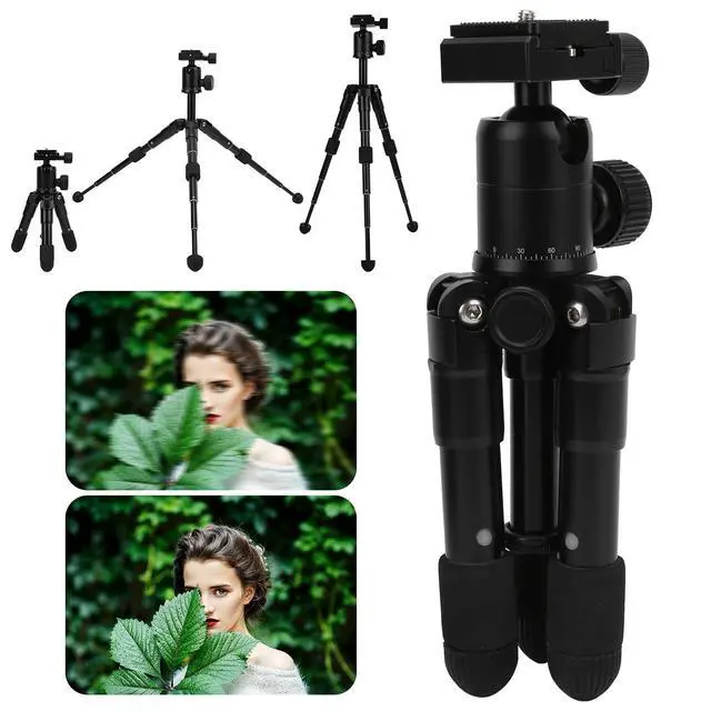 Alt view image 2 of 5 - Compact Travel Tripod for Cameras - Lightweight Aluminum Extendable Tripod with Adjustable Legs, for Photography, Video, and Mirrorless Cameras Use