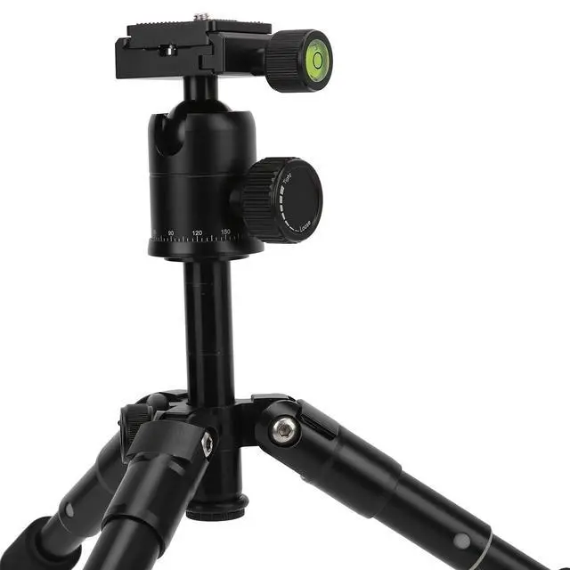 Alt view image 5 of 5 - Compact Travel Tripod for Cameras - Lightweight Aluminum Extendable Tripod with Adjustable Legs, for Photography, Video, and Mirrorless Cameras Use