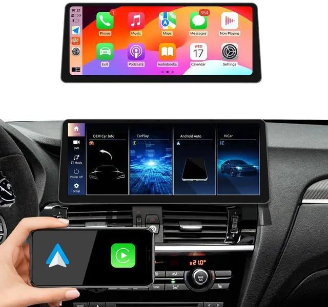 Main image of Ultra Narrow 12.3 Inch 1920 * 720 Car Stereo for BMW X3 F25 2010-2013 CIC Carplay Android Auto Radio Multimedia Audio Upgrade Touch Screen Bluetooth (Linux CIC System)