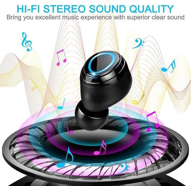 Alt view image 3 of 5 - Ordtop Wireless Earbuds, 140Hrs Playtime Ear Buds 2026 New Bluetooth 5.3 Headphones 6D Stereo Bass with ENC Clear Call, IPX7 Waterproof Earphones for Sports/Working, in Ear Headphones for Andro