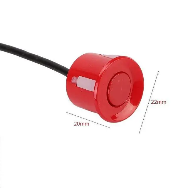 Alt view image 3 of 5 - TOTMOX Car Reverse Parking Radar System 8 Reversing Sensors Kit with Front and Rear Alarm Buzzer Reminder LED Display Safe Driving, Car Parking Sensor, Red