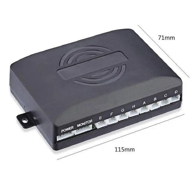 Alt view image 4 of 5 - TOTMOX Car Reverse Parking Radar System 8 Reversing Sensors Kit with Front and Rear Alarm Buzzer Reminder LED Display Safe Driving, Car Parking Sensor, Red