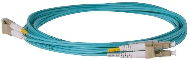 Alt view image 2 of 3 - SpeedyFiberTX - 5-Pack 0.2 Meter Multimode 10G OM3 50/125 Fiber Patch Cable, Duplex LC to LC, Slim Zipcord Fire Retardant Plenum OFNP Cable Jacket