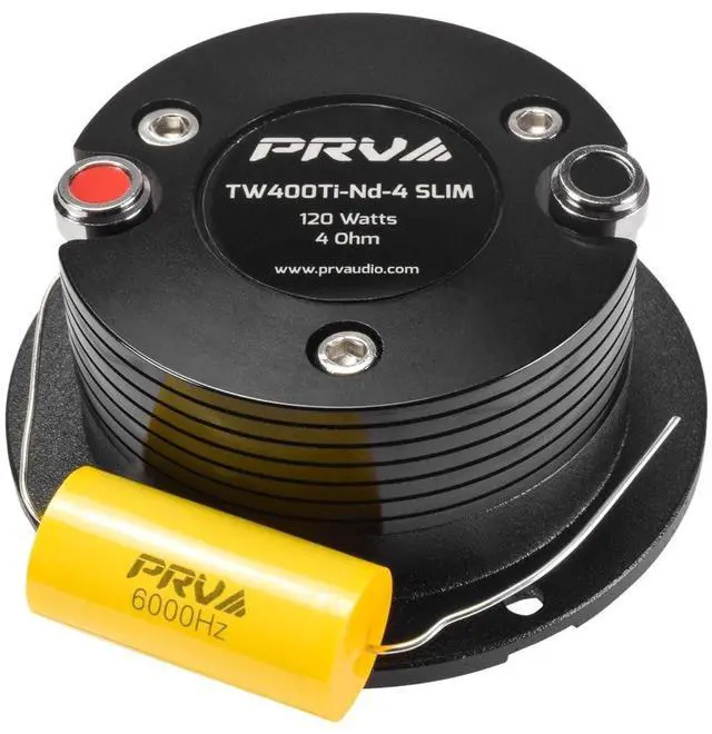 Alt view image 5 of 5 - PRV Audio Bullet Super Tweeters Neodymium, 3 Inch PRV Tweeter Black TW400Ti-Nd-4 Slim 240 Watts 4 Ohm, Easy to Mount, 3 Inch Speaker Replacement (2 Tweeters)