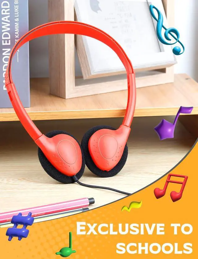 Alt view image 4 of 5 - GDBOMA Classroom Headphones Bulk 32 Pack for Kids School