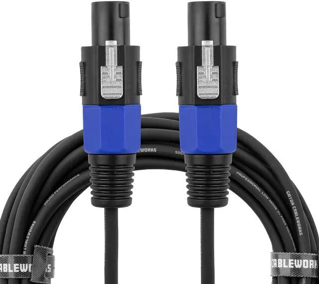 Main image of Cableworks By Gator Cases Backline Series Standard 50 Foot Twist Lock Connector to Twist Lock Connector Speaker Cable, (GCWB-SPK-50-2TL)