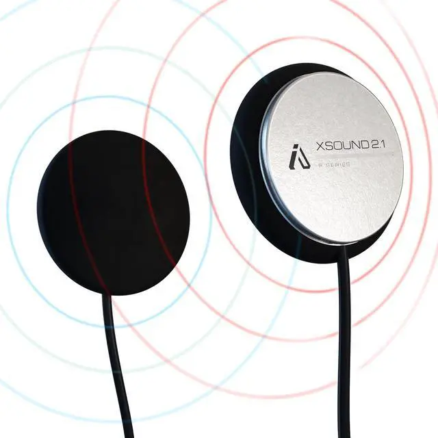 Alt view image 2 of 5 - I A S U S High Performance Helmet Speaker Headphones with a 3.5mm Earbud Audio Jack Compatible with Most Helmet Comm Systems - The XSound 2.1 R fits in Most Ski, Snowboard and Motorcycle Helmets