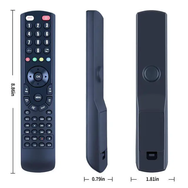 Alt view image 4 of 4 - WKOLF CDX12 Replacement Remote Control Compatible with Yamaha CD-S303 Single CD Player