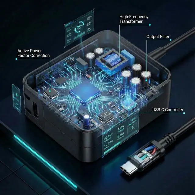 Alt view image 5 of 5 - GKLSPL 65W USB C Charger Compatible with ASUS ROG Ally X R1 Z1,Steam Desk