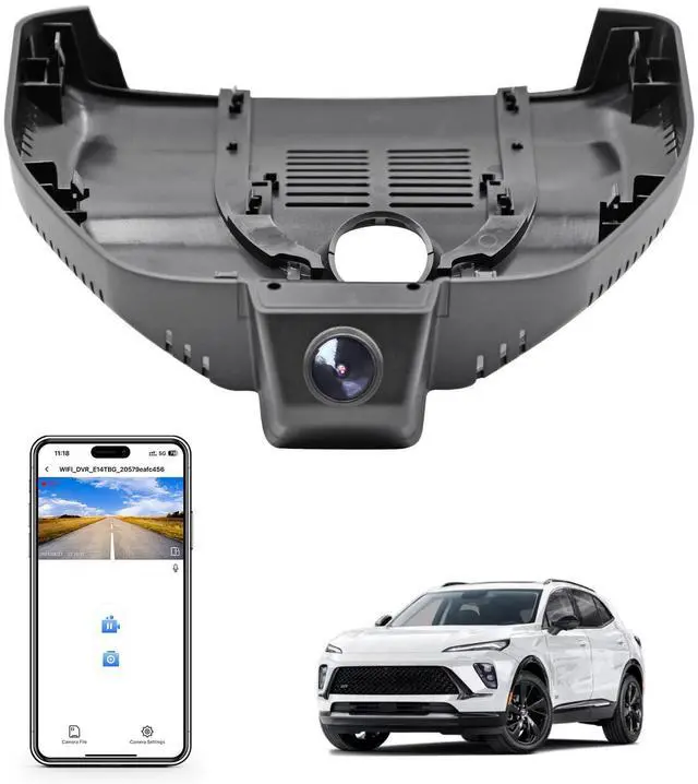 Main image of Mangoal 4K Dash Cam Custom fit for Buick Envision 2024-2026(Model D), Preferred Essence Avenir,Integrated OEM Look, UHD 2160P Video, WiFi & App, G-Sensor, Loop Recording, Easy to Install, 64GB Card