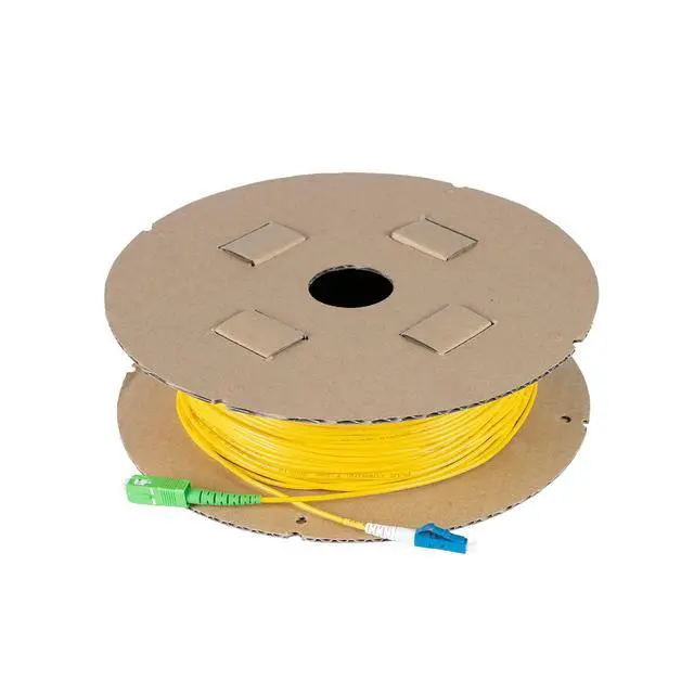 Alt view image 2 of 2 - SpeedyFiberTX 1-Pack 200 Feet SC/APC to LC/UPC Slim Simplex Riser OFNR Fiber Patch Cable, Corning SMF-28 Singlemode 9/125um Ultra Fiber, OS1/OS2 Compatible
