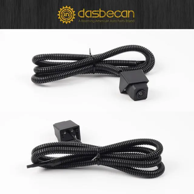 Alt view image 4 of 5 - Dasbecan Backup Camera Compatible with 2007-2018 Jeep Wrangler JK Spare Tire Mount Rear View Reverse Camera, Adjustable Bracket, Removable Guidelines with OEM Monitor Adapter Heavy-Duty Metal Housing