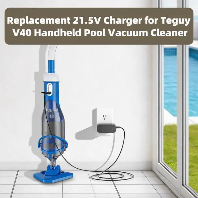 Alt view image 2 of 5 - QOWOIEPO 21.5V Charger for Handheld Pool Vacuums Compatible with LANCHEZ PCT403T & Teguy V40T & Teguy V40 Handheld Pool Vacuum Cleaner Charger