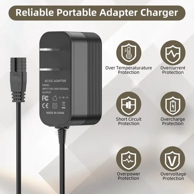 Alt view image 5 of 5 - QOWOIEPO 21.5V Charger for Handheld Pool Vacuums Compatible with LANCHEZ PCT403T & Teguy V40T & Teguy V40 Handheld Pool Vacuum Cleaner Charger