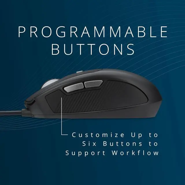 Alt view image 4 of 5 - Kensington USB-C Wired Mouse, Pro Fit Ergo MY435 EQ Wired Mouse, for Small to Medium-Sized Hand, Programmable Buttons, Quiet-Click Buttons, USB-C Connection - Black (K72512NA)