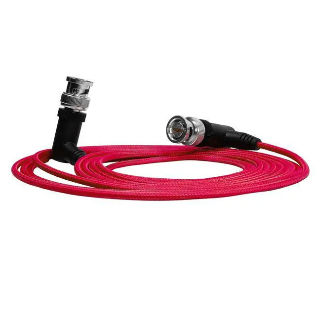 Alt view image 2 of 3 - KONDOR BLUE ^^10' Ultra Thin 6G SDI Video Cable Right Angle BNC ^^ Flexible Low-Profile Design for Monitors, Cameras & Video Rigs ^^ Red