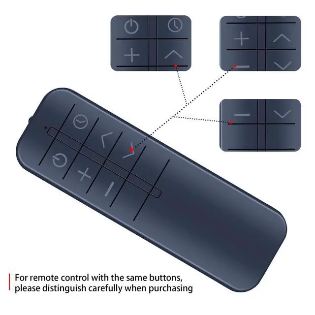 Alt view image 5 of 5 - RETROSUN Replacement Remote Control for VEITO 1500W Energy Saving Fan Infrared Heater