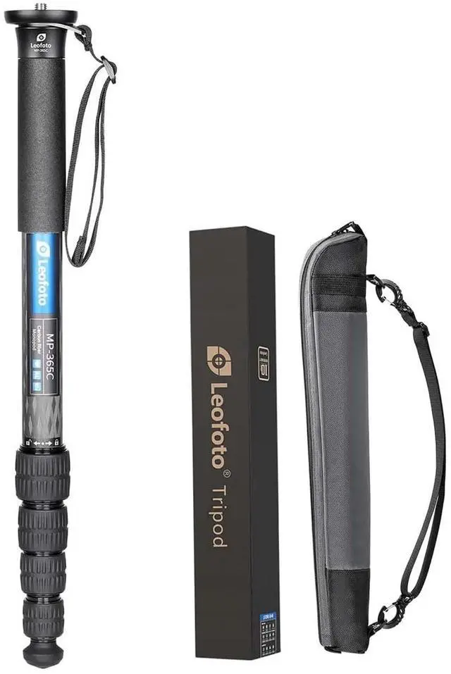 Main image of Leofoto MP-365C 69" 5-Section Carbon Fiber Portable Monopod, Lightweight Professional Camera Support for DSLR Cameras and Lenses,Max Load 37.47lb/17kg
