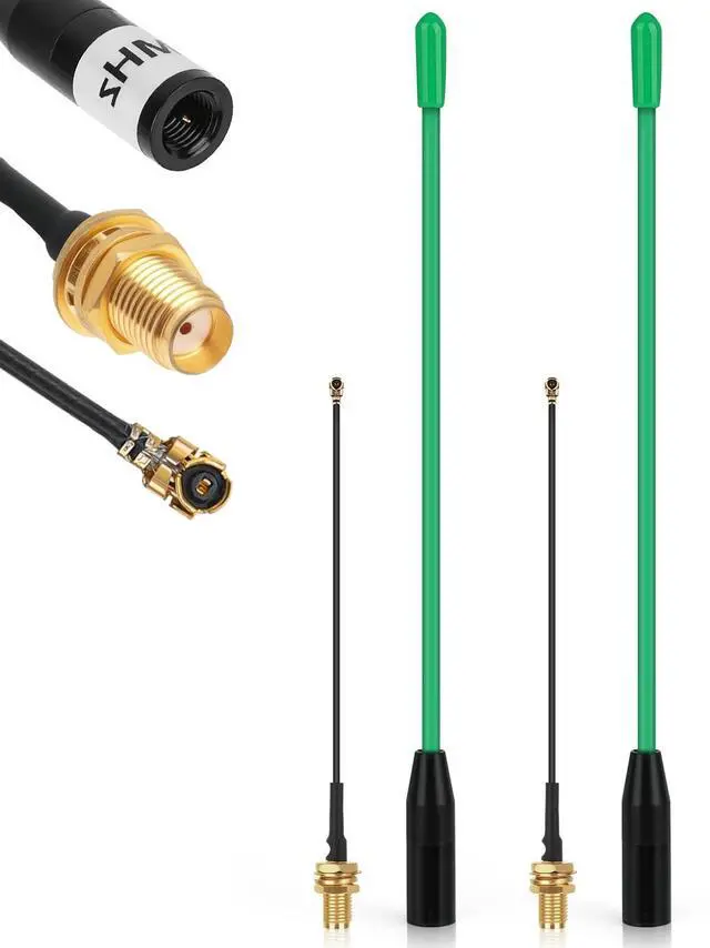 Main image of 2PCS Meshtastic LoRa Antenna 915MHz 10dBi Gain - Omni SMA Male Connector 17cm Long Range Soft Whip Antenna (Green)