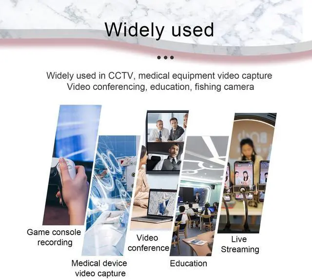 Alt view image 5 of 5 - VGA Capture Card, USB 2.0 Capture Device with VGA Loopout, Mic Input Support, HD 1080p Video for Live Broadcast, Laptops, Monitors, Video Conferencing, Gaming