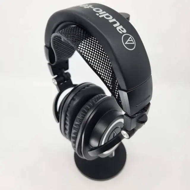 Alt view image 3 of 4 - Apos X Capra Audio Comfort Strap for Headphones - TPU Mesh Suspension Headband Replacement,Reduces Pressure,Self-Adjusting,Breathable,Lightweight & Anti-Slip for Audio Technica M50x,Black