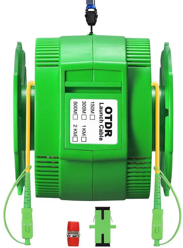 Main image of SAIVXIAN OTDR Dead Zone Eliminator Fiber Optic Transmission Launch Cable Box SCAPC-SCAPC 1KM Singlemode Fiber Optic Testing Extension line Transmission Cable Ring Test Tools 1000m Test Tool