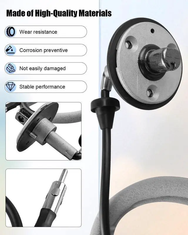 Alt view image 2 of 5 - AUGREX Antenna Base Cable and Bracket Fit for Jeep Wrangler 1997-2006, Replace 56038660AB Antenna Base Cable with Bracket