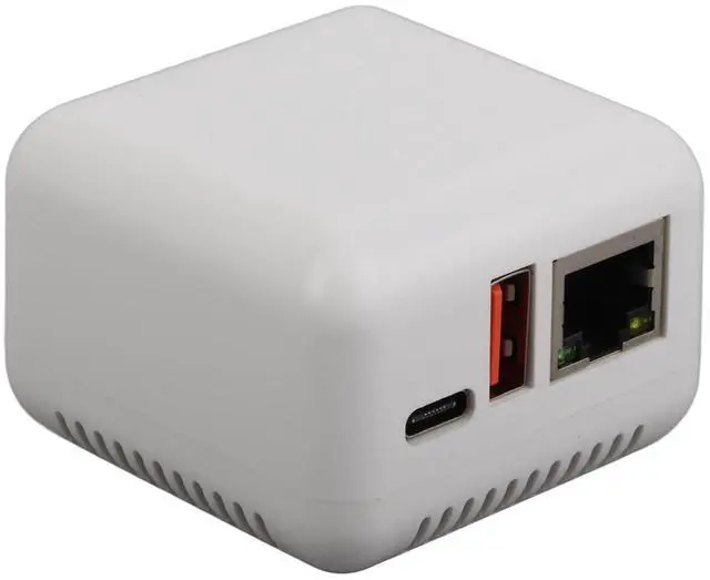 Main image of USB 2.0 Network Print Server, 5V LAN Print Share Server Adapter, Print Server for Android iOS, USB Printers, Linux 3.4 100?240V (US Plug 100?240V)