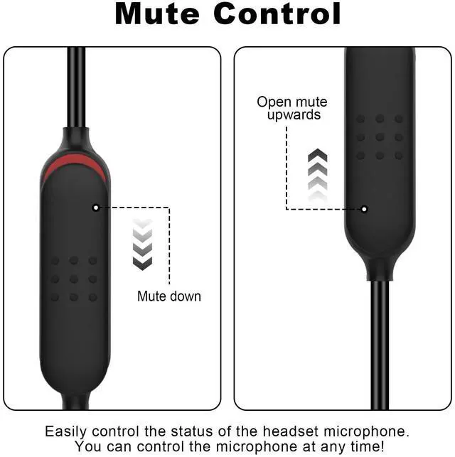 Alt view image 3 of 5 - QC45 Boom Microphone Cable, Detachable QC45 Boom Mic Cable 2.5mm to 3.5mm with Inline Mute Switch, Only Compatible with Bose Quiet Comfort 45 Headphone for PC, Laptop, Xbox One, PS4, PS5 Controller