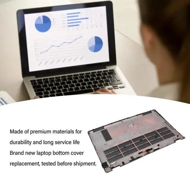Alt view image 3 of 5 - Replacement for Latitude 5510 E5510, Latitude 5510 E5510 Laptop Bottom Efficient Cooling Replacement Bottom Case Base Enclosure Cover for