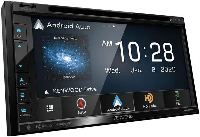 Main image of Kenwood DNX697S 6.8" CD/DVD Garmin Navigation Touchscreen Receiver w/Apple CarPlay and Android Auto