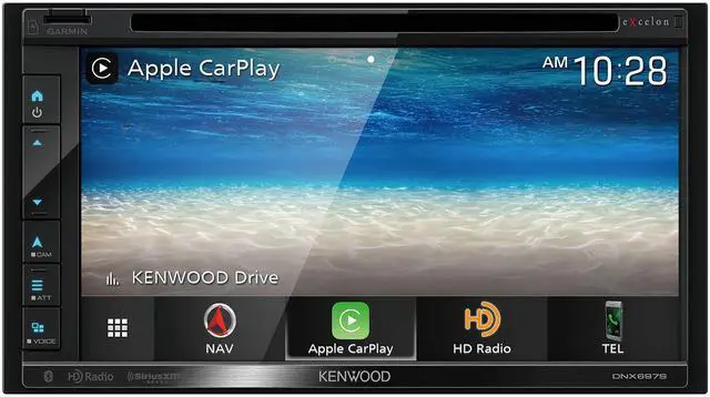 Alt view image 3 of 5 - Kenwood DNX697S 6.8" CD/DVD Garmin Navigation Touchscreen Receiver w/Apple CarPlay and Android Auto