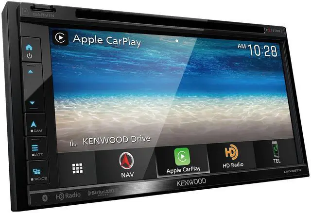 Alt view image 5 of 5 - Kenwood DNX697S 6.8" CD/DVD Garmin Navigation Touchscreen Receiver w/Apple CarPlay and Android Auto