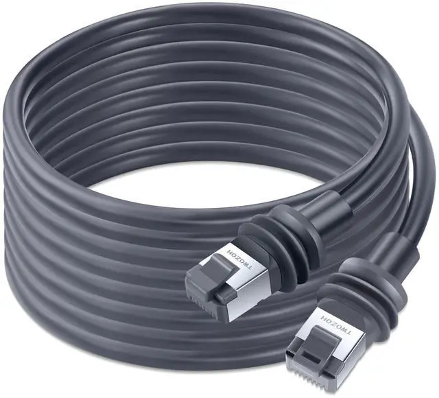 Main image of Twozoh Starlink Gen 3 Cable 30FT, Starlink Standard Gen 3 Satellite V3 Ethernet Cord for Waterproof Starlink Extension Replacement Cable Gray