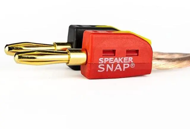 Main image of Fast & Secure Banana Plugs - Gold Plated, 12-24 AWG, 12, 24, 50, Or 100 Piece for Home Theaters, Speaker Wire, Wall Plates and Receivers
