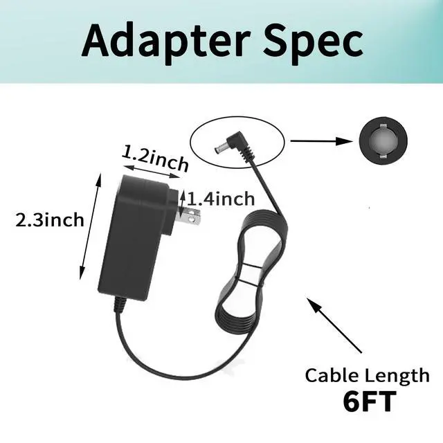 Alt view image 4 of 5 - Vacuum Charger for Eureka RapidClean Ultra NEC370GR NEC370 25.9V Li-ion Battery HD006 Cordless Vacuum Replacement Power Adapter