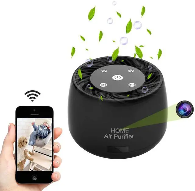 Main image of Wireless-WiFi-Security-Mini-Camera, Real 1080P Full HD with Night Vision and Motion Detection Recording, 2-IN-1 Real-time Monitoring for Home/Office, Work with IOS&Android APP(Support 2.4G and
