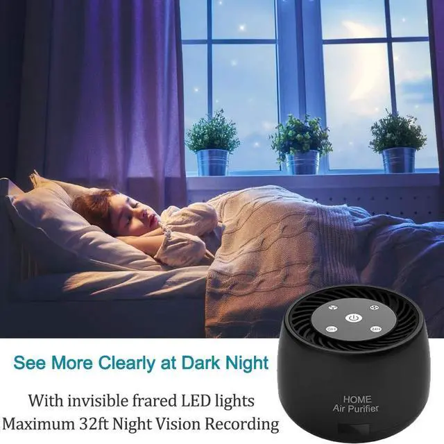 Alt view image 5 of 5 - Wireless-WiFi-Security-Mini-Camera, Real 1080P Full HD with Night Vision and Motion Detection Recording, 2-IN-1 Real-time Monitoring for Home/Office, Work with IOS&Android APP(Support 2.4G and