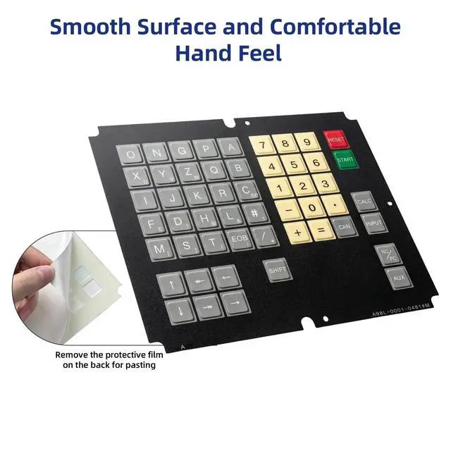 Alt view image 4 of 5 - Timsenkoo A98L-0001-0481#M Membrane Keypad for Fanuc 10-11M Keyboard Replacement