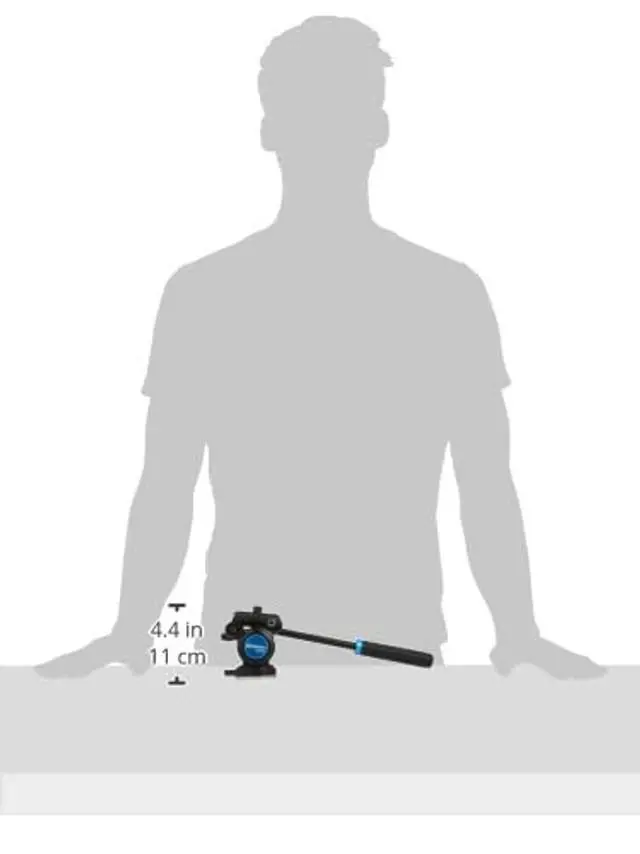 Alt view image 3 of 5 - Benro Flat-Base Fluid Video Head 60 mm Flat Base, 5.5 lb Load, +90/-70 Tilt, 360 Pan, Dual -20 Mounts Compact Video Head for Mirrorless, DSLR & Mobile Rigs (S2 PRO)