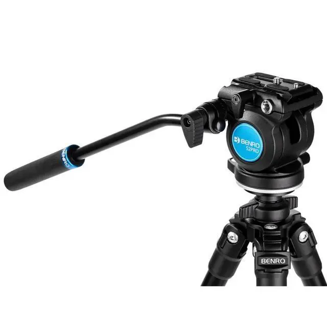 Alt view image 5 of 5 - Benro Flat-Base Fluid Video Head 60 mm Flat Base, 5.5 lb Load, +90/-70 Tilt, 360 Pan, Dual -20 Mounts Compact Video Head for Mirrorless, DSLR & Mobile Rigs (S2 PRO)