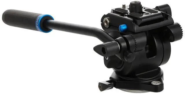 Alt view image 4 of 5 - Benro Flat-Base Fluid Video Head 60 mm Flat Base, 5.5 lb Load, +90/-70 Tilt, 360 Pan, Dual -20 Mounts Compact Video Head for Mirrorless, DSLR & Mobile Rigs (S2 PRO)